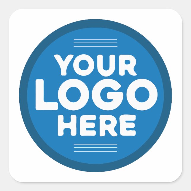 Sticker Carré Logo personnalisé (Devant)