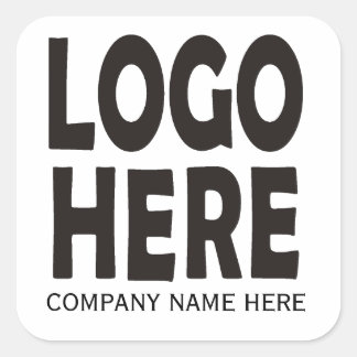 Sticker Carré Logo personnalisé d'entreprise moderne
