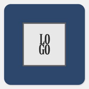Sticker Carré Logo personnalisé d'entreprise ou de société sur f