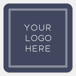 Sticker Carré Logo personnalisé professionnel   Simple et minima
