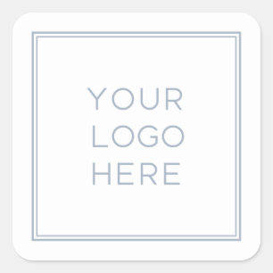 Sticker Carré Logo personnalisé professionnel Simple et minima