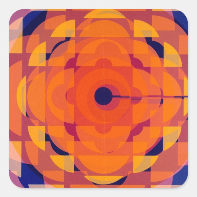 Sticker Carré Logo stylisé de CBC/Radio-Canada (années 1974) (Devant)