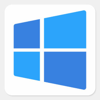 Sticker Carré Logo Windows 11