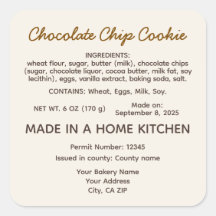Loi sur les aliments de cottage de Californie Bisc
