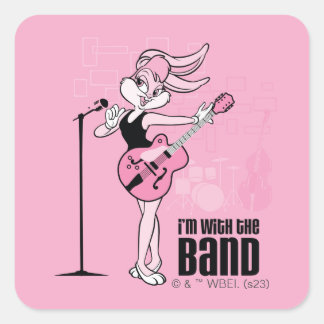 Sticker Carré Lola Bunny Je suis avec le groupe