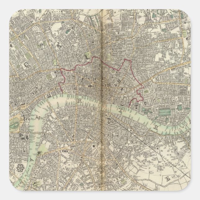 Sticker Carré Londres (Devant)