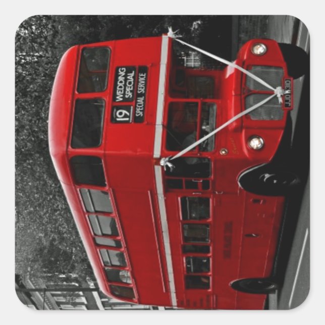 Sticker Carré Londres Angleterre (Devant)