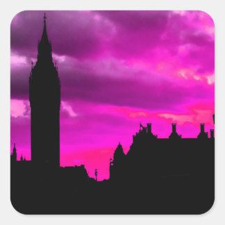 Sticker Carré Londres City Sunset