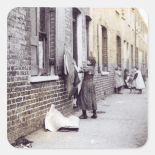 Sticker Carré Londres Slums