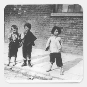 Sticker Carré Londres Slums