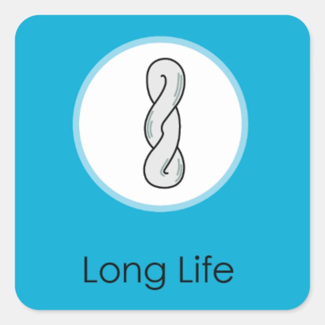 Sticker Carré Longue vie d'anniversaire de Coréen de Doljabi (Devant)