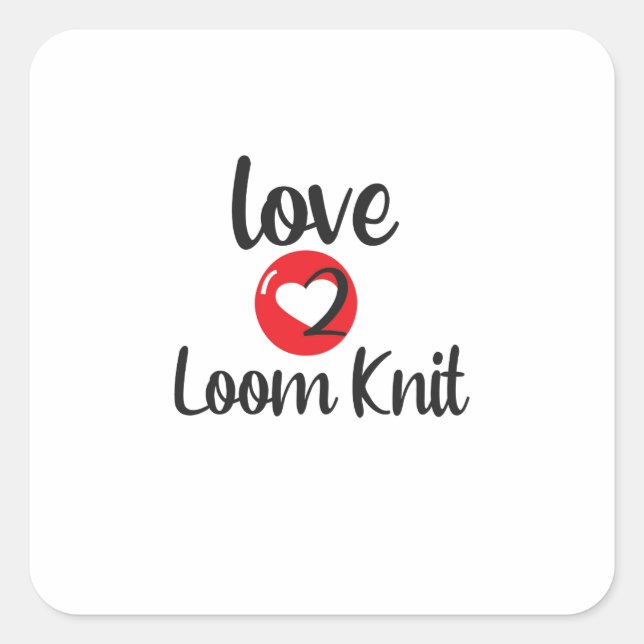 Sticker Carré Loom 2 Loom Knit (Devant)