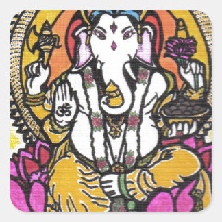 Sticker Carré Lord Ganesha