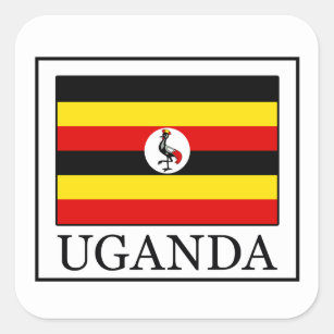 Sticker Carré L'Ouganda