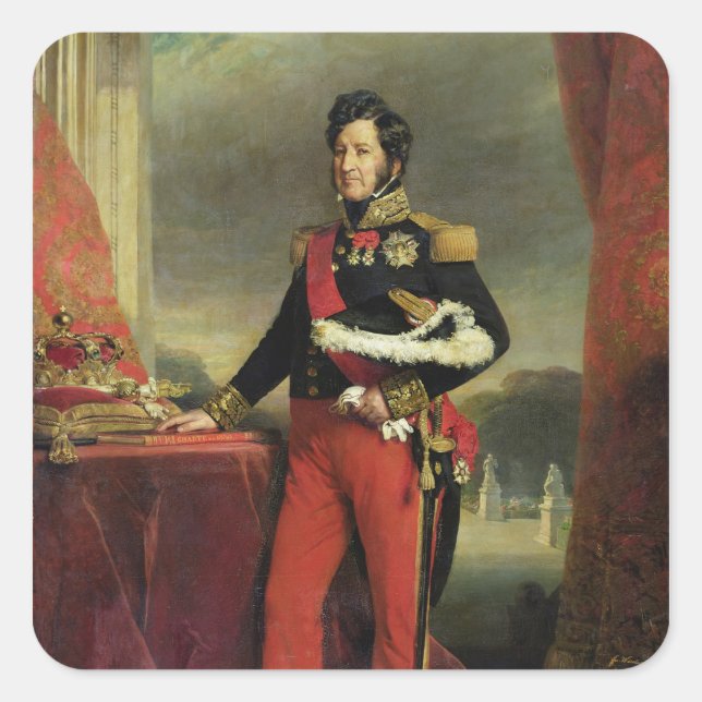 Sticker Carré Louis-Philippe I, Roi de France (Devant)