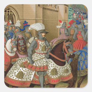 Sticker Carré Louis XII (1462-1515) quittant l'Alexandrie sur le
