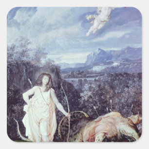 Sticker Carré Louis XIV comme Apollo, Couche de Python