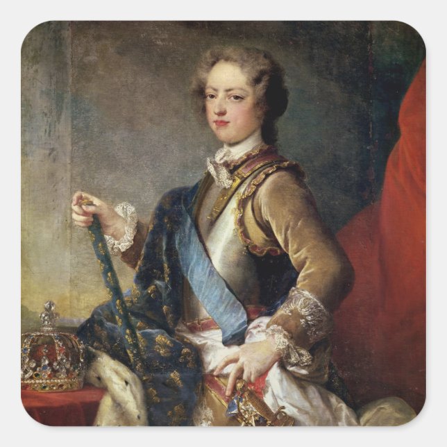 Sticker Carré Louis XV, 15 ans, après 1725 (Devant)