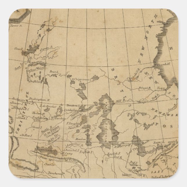 Sticker Carré Louisiane 12 (Devant)