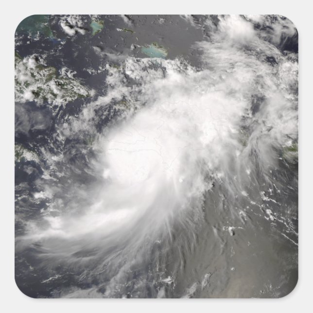 Sticker Carré L'ouragan Gustav sur Hispaniola (Devant)