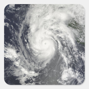 Sticker Carré L'ouragan Jimena approchant la Basse Californie