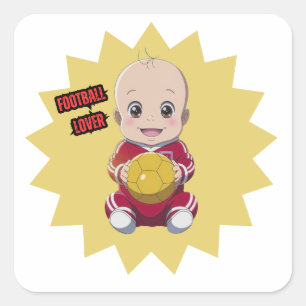 Sticker Carré Love football