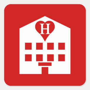 Sticker Carré Love Hotel Japanese Emoji