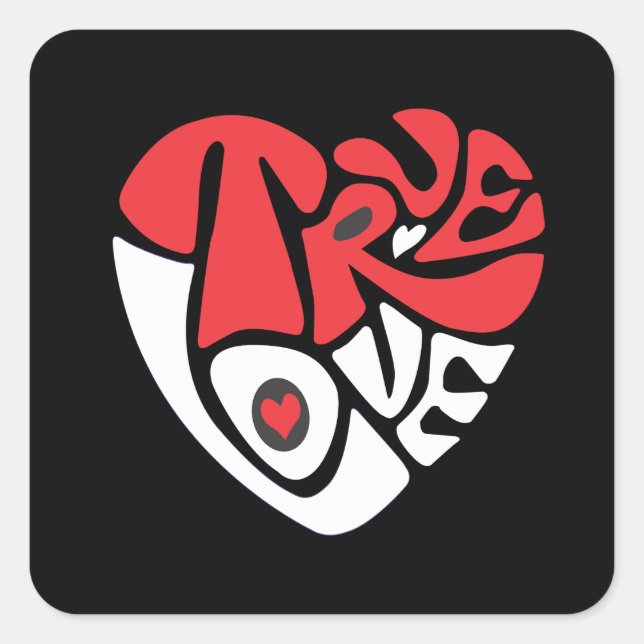 Sticker Carré  “Love in Bold Strokes” T-Shirt (Devant)