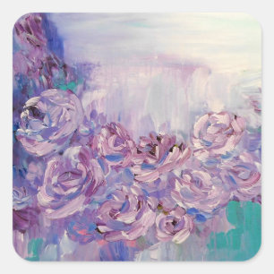 Sticker Carré Love Lavender