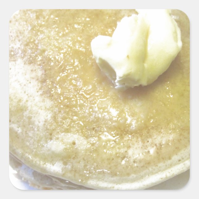 Sticker Carré Love Pancakes (Devant)
