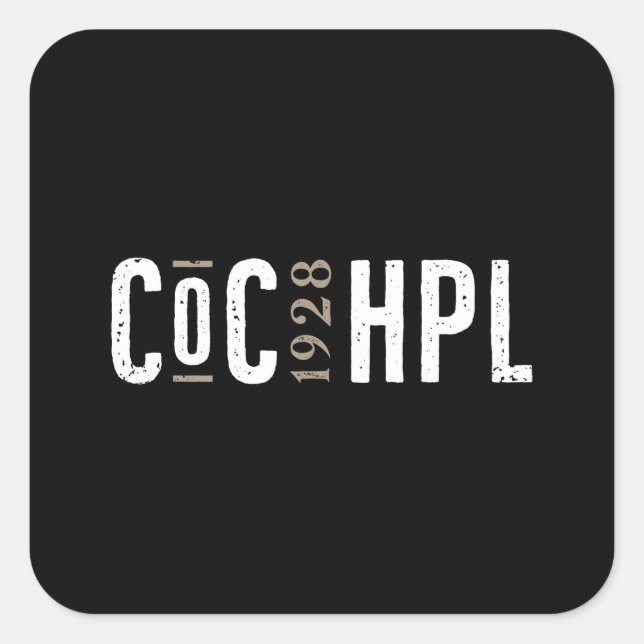 Sticker Carré Lovecraft CoC (Devant)