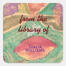 Lovely leaves custom bookplates