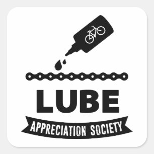 Sticker Carré Lube Appreciation Society Cycling