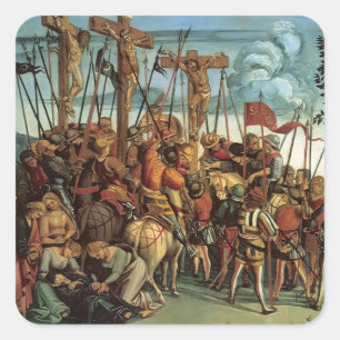 Sticker Carré Luca Signorelli - La Crucifixion