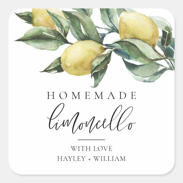 Sticker Carré Lucas Limoncello (Devant)