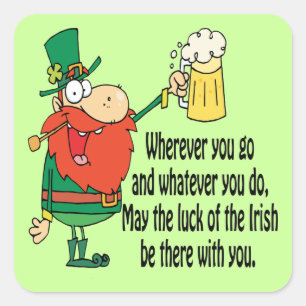 Sticker Carré Luck of the Irish