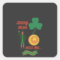 Lucky Irish Kiss Me happy saint patricks day T-Shi