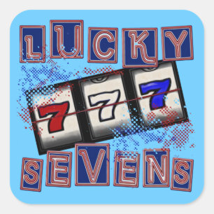 Sticker Carré Lucky Sevens