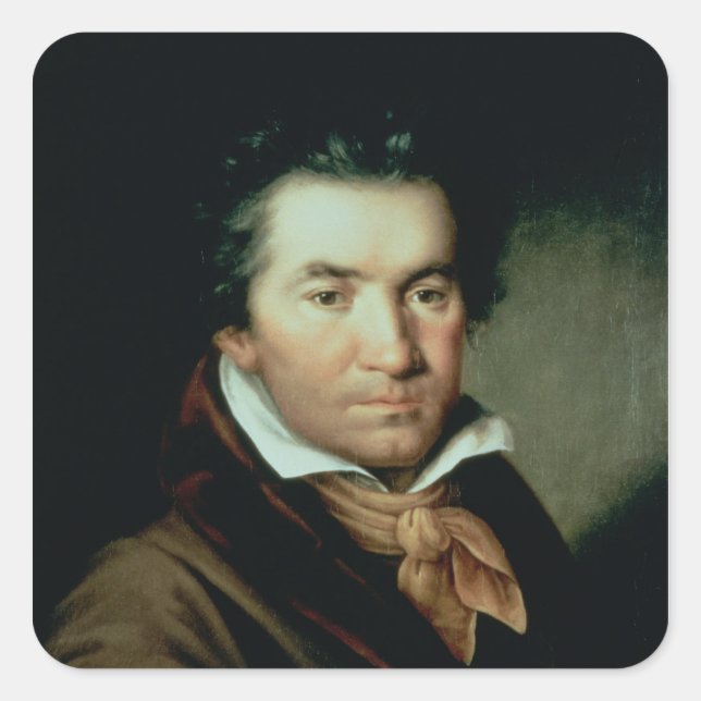 Sticker Carré Ludwig van Beethoven (Devant)