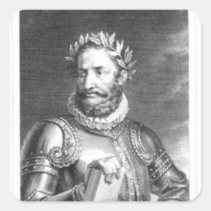 Sticker Carré Luiz Vaz de Camoes gravé par B. Roger