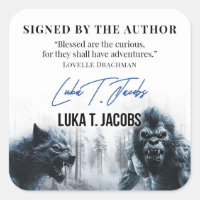 Luka T. Jacobs Plaque de Nom d'Auteur Cryptide - A