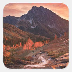 Sticker Carré Lumière d'octobre sur le bassin de phare