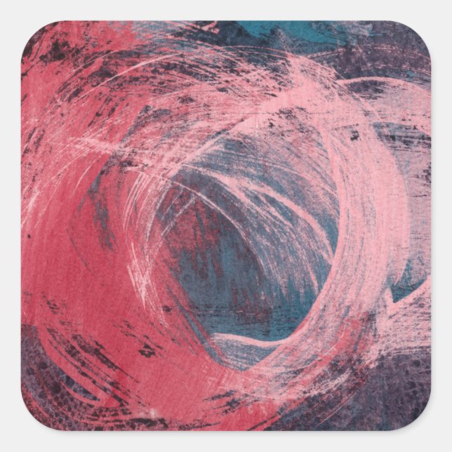 Sticker Carré Lumière rose I (Devant)