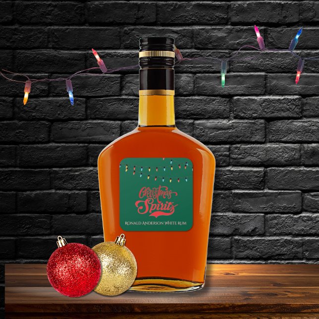 Sticker Carré Lumières de vacances personnalisées aux esprits de (Créateur téléchargé)