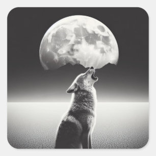 Sticker Carré Lunar Howl