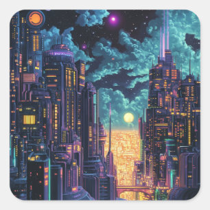 Sticker Carré lune