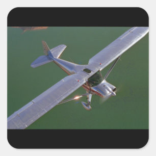 Sticker Carré Luscombe, model 8, aviation 1948_Classic