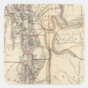 Sticker Carré L'Utah 2