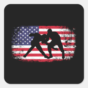 Sticker Carré Lutte