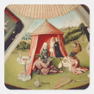 Sticker Carré Luxe, détail du Tableau des sept